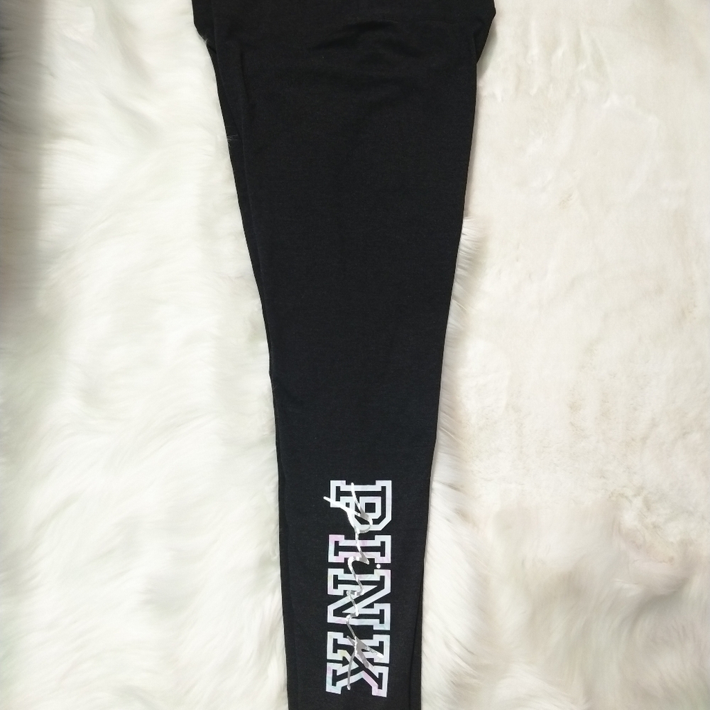 New Victoria Secret Pink Dark Gray Leggings